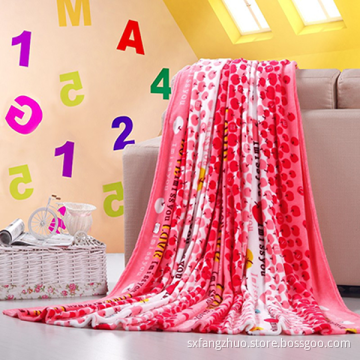 party used luxury queen size quility print flannel blanket for gift